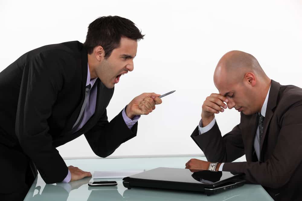 Exemple d'agression verbale par un collègue ou un patron