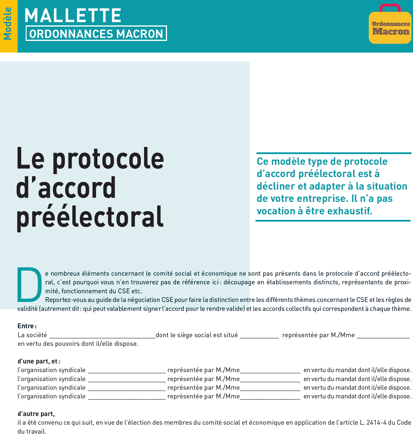 modèle de PAP 